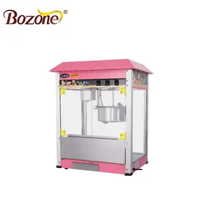 EB-081 Casa CE Approvato Industriale Attrezzature Spuntino Dolce Caramello Commerciali Alluminio Automatico Vendita Porcellana Rosa Macchina del Popcorn