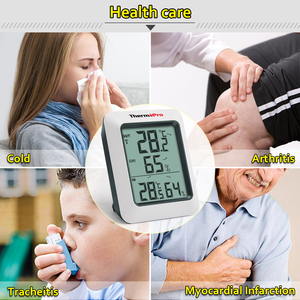 Thermopro tp60c kỹ thuật số không dây ẩm kế trong nhà ngoài trời Nhiệt kế độ ẩm màn hình với nhiệt độ đo Meter - Product Image 5