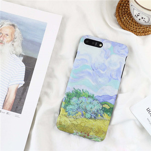 Único Van Gogh campo de trigo IMD pintura mate TPU teléfono móvil caso para el <span class=keywords><strong>iPhone</strong></span> x 8 8 más 7 7 más 6 6 Más - Product Image 1