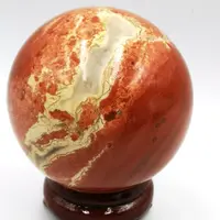 Novos Produtos Bonita Natural Red Jasper Jade Cristal De Quartzo Sphere Balls