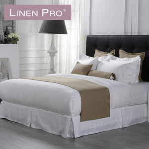 Royaume-uni reine hôtel lit feuilles ensemble 200 blanc roi polyester texturé, <span class=keywords><strong>polycoton</strong></span> roi deux feuilles plates pour hôtel lit - Product Image 2