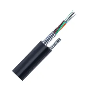 Armored 4/12 core with 7 messenger Wire figure 8 fiber optic cable