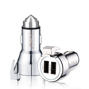 Adaptateur de voiture double USB et kit d'outils d'évacuation d'urgence Brise-vitre de sécurité et coupe-ceinture de sécurité Chargeur de voiture - Product Image 1