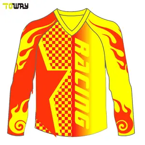 Quick Dry Long Sleeve Motorcycle Auto Racing Custom Motorbike Racing Suit Custom Dye Custom Logos