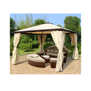 Hot Sale Pavilion Metal Frame <strong>Fixed</strong> <strong>Gazebos</strong> Outdoor Garden <strong>Gazebo</strong> With Galvanized Roof - Product Image 1