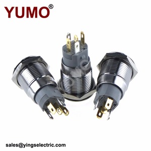 8 мм маленький мини 6 в свет самосброс металлический 4 Прочный кнопочный переключатель короткий <span class=keywords><strong>12</strong></span> /16/19/с индикатором питания красный g19 - Product Image 3