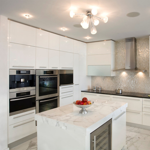 AIS-KC-415 Glossy <strong>White</strong> <strong>Kitchen</strong> Cabinets, Metal <strong>Kitchen</strong> Cabinet <strong>Accessories</strong>, Guangzhou Factory - Product Image 4