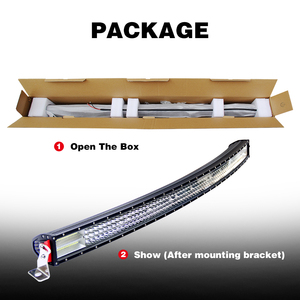 <span class=keywords><strong>Barre</strong></span> lumineuse <span class=keywords><strong>Spot</strong></span> Flood, 50 pouces 52 pouces 4 rangées, vente en gros, <span class=keywords><strong>barre</strong></span> lumineuse LED incurvée pour voiture - Product Image 6