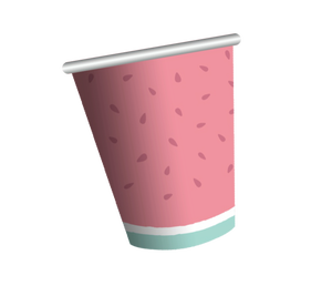 Pastèque ronde imprimé <span class=keywords><strong>Assiette</strong></span> En Papier - Product Image 2