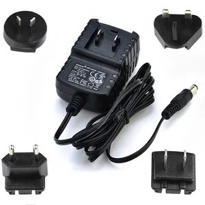 Detachable plug universal travel ac dc power adapter 5v 1a 5w with worldwide EU/AU/US/UK plugs for speaker