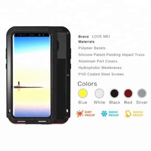 <span class=keywords><strong>Coque</strong></span> de protection antichoc métallique puissante Love Mei pour Samsung Galaxy Note 8, accessoires, étui avec protection d'écran - Product Image 6