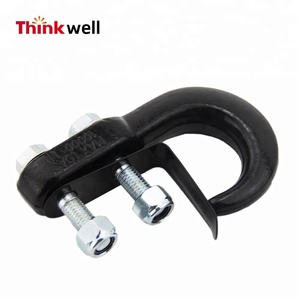 Crochet de remorquage de course de voiture en carbone et acier inoxydable chromé/crochet de récupération Jeep Sports Style Step Bar Design - Product Image 6