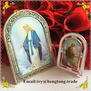 Nostra Signora di Grazia Miracolosa Mary Standing Icona Casa Cappella Decorazione, medaglia religiosa & statue & placca, icona cornice - Product Image 3
