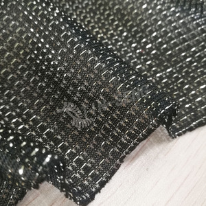 Black and Silver <strong>Metallic</strong> Lurex <strong>Fabric</strong> for Home Decoration From Tin Seng