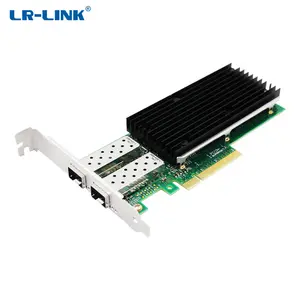 LR-LINK PCIe 3.0x8 Double SFP28 Port 25G Intel XXV710-DA2 Filaire Ethernet Réseau Lan Carte Adaptateur pour Serveur