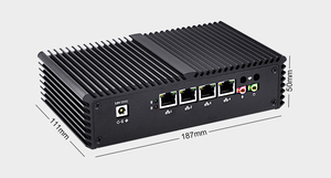 4 Gigabit <span class=keywords><strong>NIC</strong></span> apoyo AES-NI Pfsense como Router cortafuegos sin ventilador pequeño ordenador de <span class=keywords><strong>la</strong></span> caja de <span class=keywords><strong>la</strong></span> PC - Product Image 5