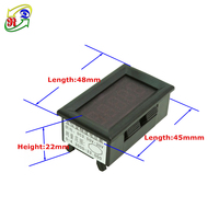 RD 0.36 "Hijau 5 Digit 4 kabel 0-33V variabel presisi DC Digital Voltmeter Panel tegangan Meter