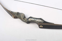 Tir à l'arc long noir, chasseur noir, grand nœud, pour la chasse, 60lb, livraison gratuite F172 rf & LH