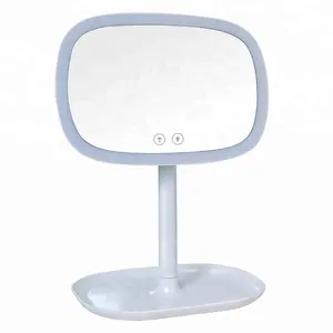 Gương Trang Điểm LED USB Có Thể Sạc Lại Độ Phóng Đại 1x / 10x Vanity Mirror Đèn LED Có Thể Điều Chỉnh Độ Sáng Cho Mặt Bàn Trang Điểm Mỹ Phẩm