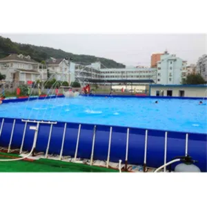 HI CE opblaasbare volwassen/kids ondersteunende frame stents zwembad/Rechthoekige Ondersteuning opblaasbaar zwembad