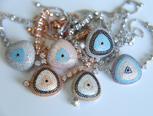 In magazzino drop shipping tennis chain lucky turkish evil eye <span class=keywords><strong>bracciale</strong></span> per gioielli da donna - Product Image 2