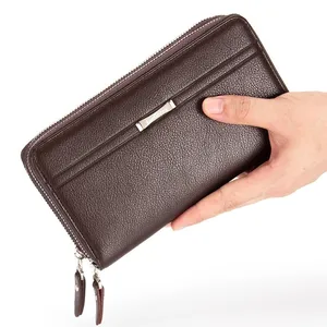 BW3003 Large Capacity New Cell Phone Purses Men's Hand Bag Long Zipper Clutch Wallet For Men