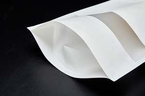 Bolsa de papel Kraft blanca con ventana mate, bolsa con cremallera para envasado de alimentos, frutos secos y aperitivos - Product Image 4