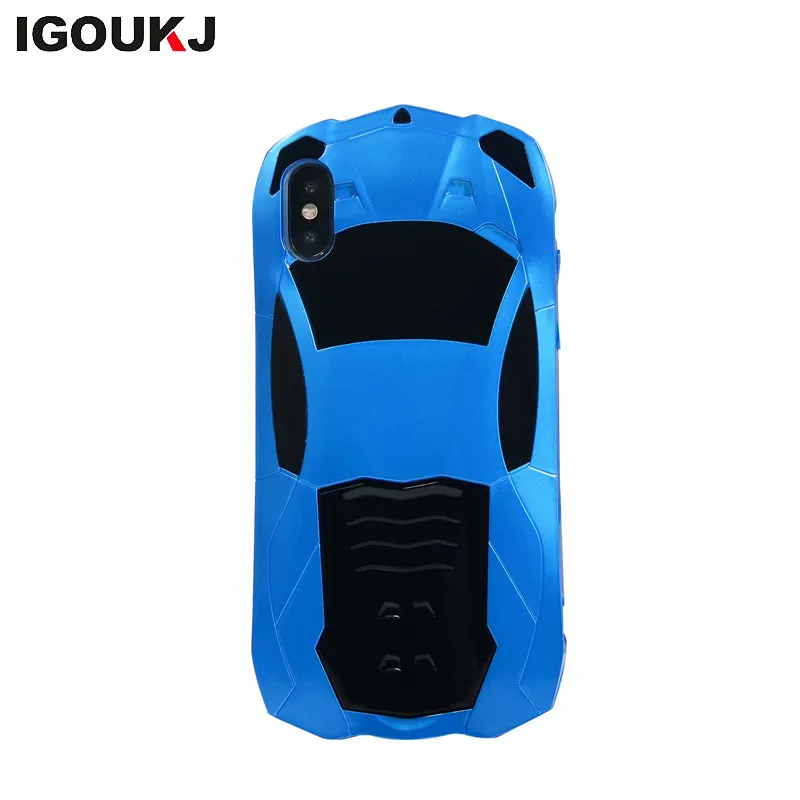 Coque anti-chute colorée pour iphone 7, 8 plus, accessoires de téléphone portable, nouveau design, forme de voiture de sport, pour iphone exr XS MAX, livraison gratuite