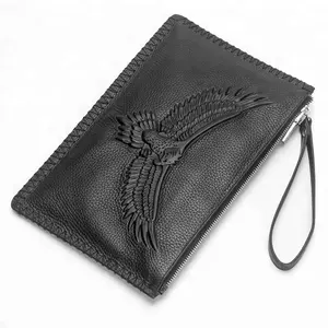 Baellerry New Design Hawk Wallet Wholesale Large Capacity Handbag Man Soft Leather Purse