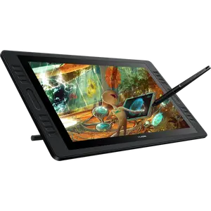 Professional HUION GT-192 anti-glare glas dual touch bars batterie-freies grafik stift display