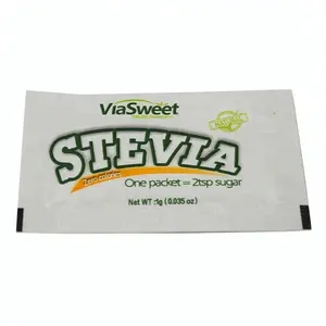 ซองหญ้าหวาน OEM ขายส่ง หญ้าหวานผสมเออริทริทอล 1 กรัม/2 กรัม ซองหญ้าหวานพร้อมฉลากส่วนตัว - Product Image 1