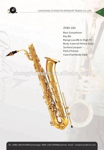 โรงงานขายตรงมืออาชีพทองเหลืองเบสแซกโซโฟนที่มีราคาที่ดี - Product Image 3