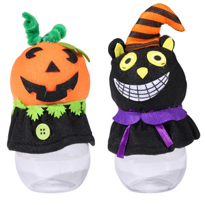 Barattolo Trasparente per Caramelle di Halloween, Scatola Regalo per Bambini a Forma di Zucca e Gatto Nero, Vendita all'Ingrosso - Product Image 2