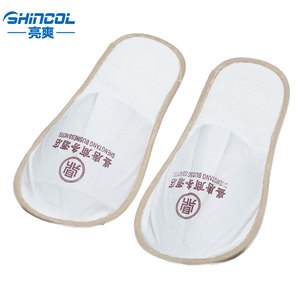 Privé étiquette jetable blanc <span class=keywords><strong>hôtel</strong></span> pantoufles fournisseurs - Product Image 3
