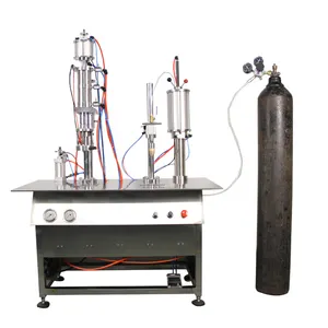 Double glass argon lpg cooking gas cylinder can filling machine