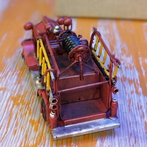 Mini camion de feu classique Antique, modèle rétro <span class=keywords><strong>Vintage</strong></span>, artisanat en métal forgé pour la maison, Pub, café, décoration ou cadeau d'anniversaire, - Product Image 6
