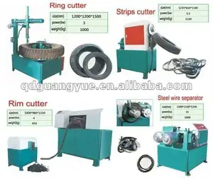 Double Sided Heavy Duty Truck Tire Cutter Automatic Scrap Tire Ring Cutter with Bearing Motor Engine Gearbox New Condition - Product Image 5