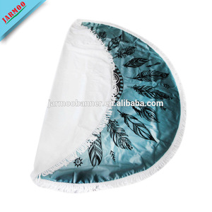 Hỗ trợ tùy chỉnh in phổ biến vòng bãi biển khăn với tua - Product Image 4