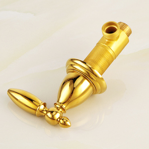 Fapully nuevo latón cromado mezclador de baño grifos baño de oro <span class=keywords><strong>tres</strong></span> agujeros <span class=keywords><strong>lavabo</strong></span> <span class=keywords><strong>grifo</strong></span> - Product Image 6