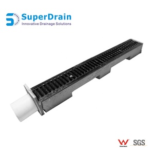 Ledfre — couvercle de vidange de trench en béton, en <span class=keywords><strong>fonte</strong></span> brute, canal de drainage, en polymère, avec râpe - Product Image 2