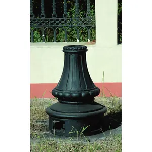 Garden cast iron light pole base street lamp post base