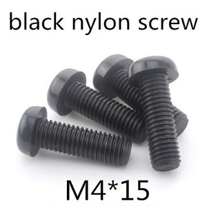 M2 M2.5 एम एम M6 सफेद काले क्रॉस पैन दौर सिर नायलॉन प्लास्टिक शिकंजा - Product Image 2