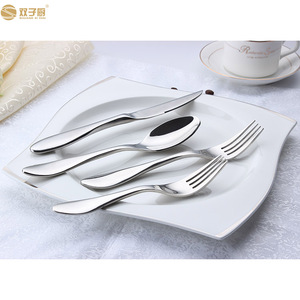 Vaisselle durable Couverts en acier inoxydable argenté Fourchette et couteau à dîner - Product Image 2