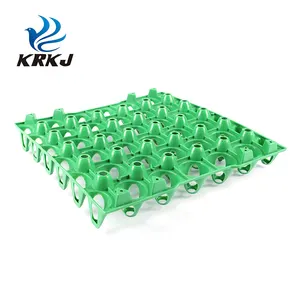 CETTIA KD638 anti-uv quality plastic white green strong 30pcs egg tray for farm poultry