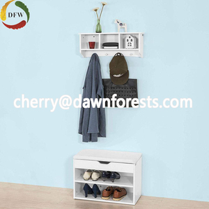 Modern Simple Lift up <strong>Shoe</strong> <strong>Rack</strong> with PU <strong>Seat</strong> <strong>Shoe</strong> Cabinet - Product Image 3