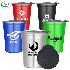 Taza de Metal de acero inoxidable para beber para niños y adultos, copas prémium para acampar, fiestas, 450ml, venta al <span class=keywords><strong>por</strong></span> mayor - Product Image 2