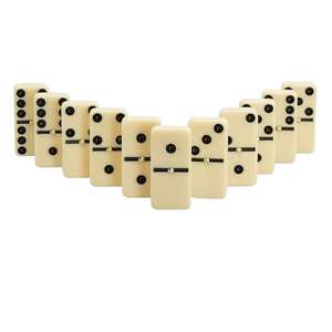 Dominós de urea color marfil, no tóxicos, de alta calidad y bajo precio al por mayor, 50x25x12 mm, diseño impreso para juguetes, juego combinado de 4 - Product Image 4