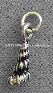 925 dijes de plata pequeña joyería de Latón chapado en oro con piedra de moissanita tecnología de moda Unisex para Mujeres Hombres regalo hecho India - Product Image 2