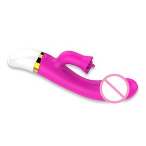 NEZEND Mainan Seks Wanita Silikon 2 In 1, Vagina Wanita Kelinci Bergetar Dildo Vibrator Pemijat Dildo - Product Image 4