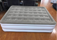 Matelas Gonflable en Chlorure de Polyvinyle, Lit d'Appoint Confortable et Floqué pour Grand Lit (Queen Size) - Style Tendance